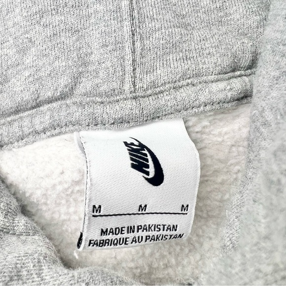 NIKE Men’s Logo Embroidered Cotton Blend Jersey Pullover Hoodie Size Medium - Picture 6 of 10